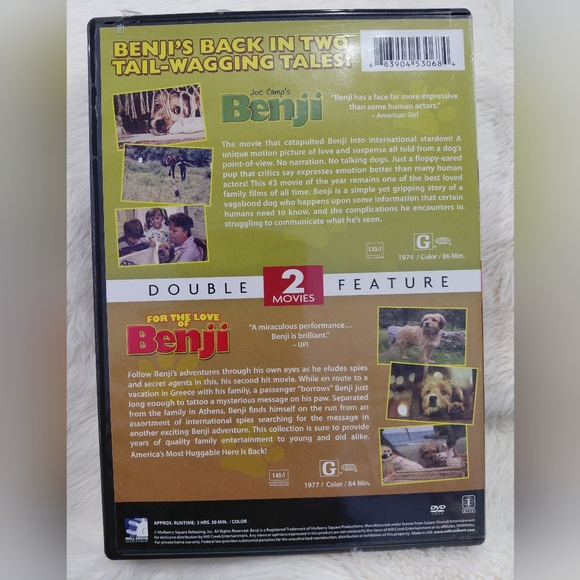 Benji Double Feature DVD - Picture 2 of 8